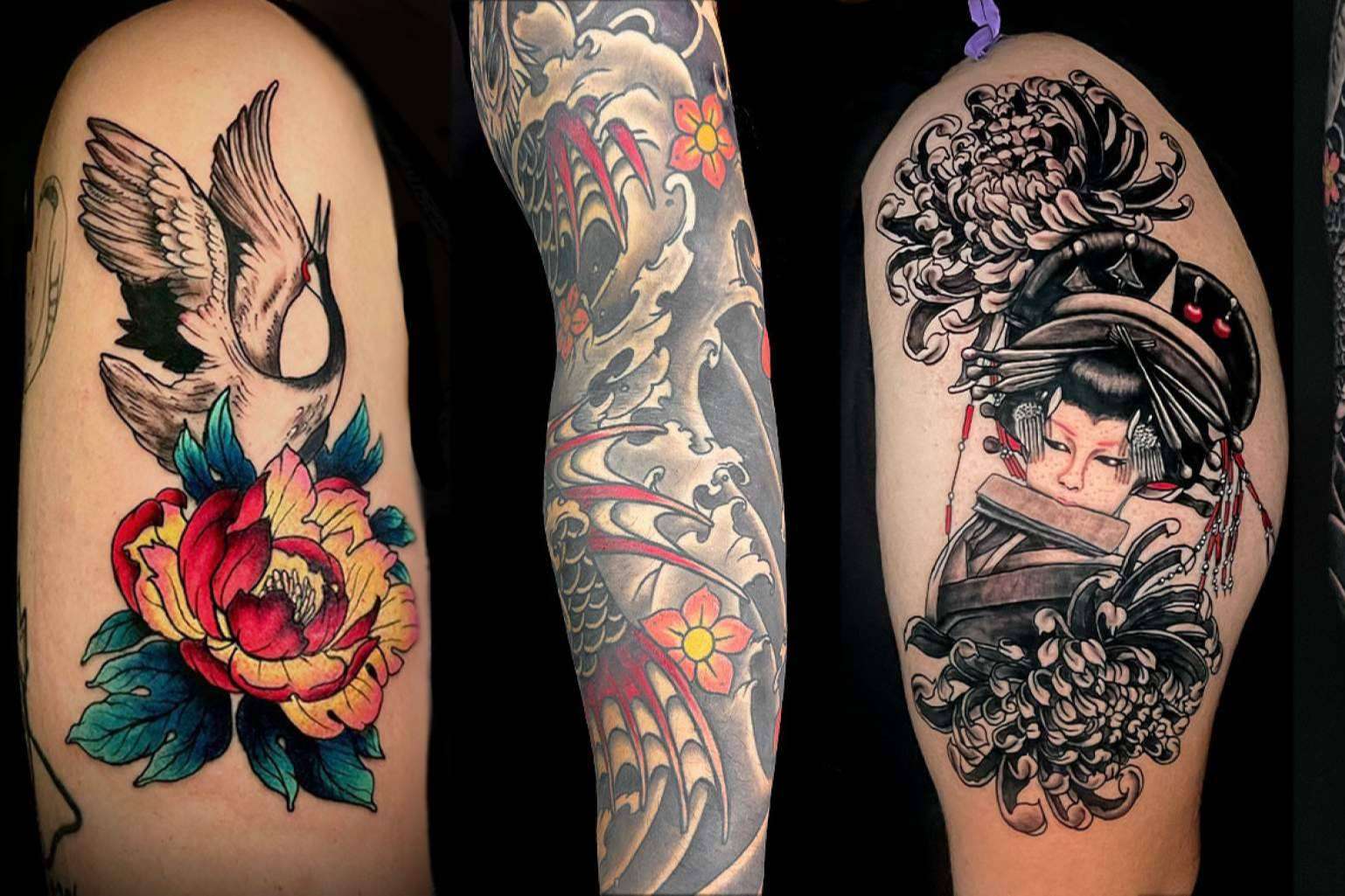 Tattoo artist Kaorukel specializes in Japanese-style designs